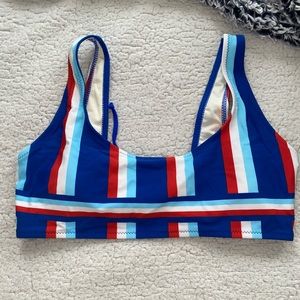red white and blue bikini top